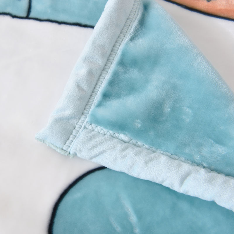 极速儿童毛毯幼儿园午睡云t毯双层加厚冬季小被子春秋盖毯新生婴