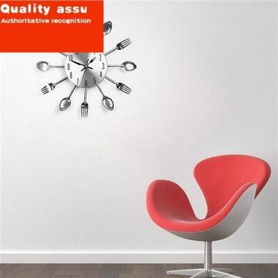 极速1pcs new fashion cutlery kitchen utensil wall clXock for