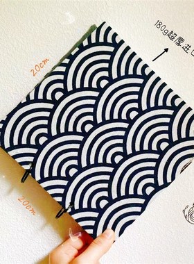 极速inas日系布艺涂鸦画画本随身DIY手账本摸鱼空白本闺蜜女友创