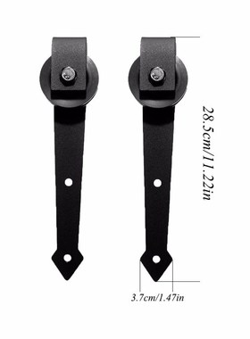 极速LWZH 6FT/7FTk/7.5FT/9FT Steel Sliding Barn Door Arrow-Sh