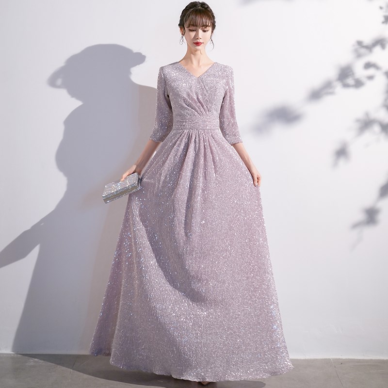 大合唱团演d出服女长裙2025新款成人优雅指挥服独唱红歌表演晚礼