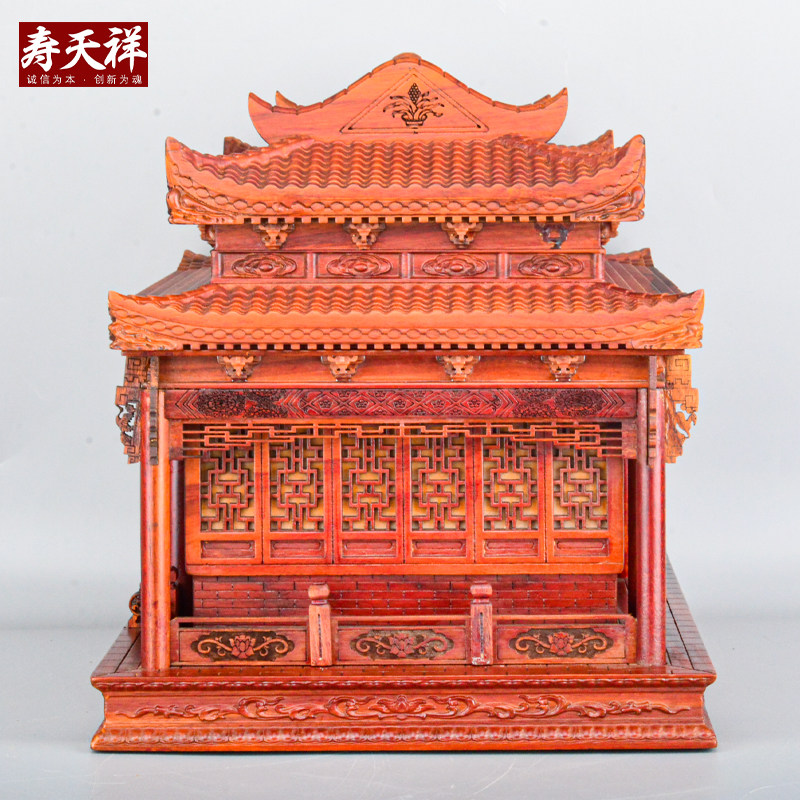 新品安哥拉紫檀木骨灰盒实木黑檀木永安宫寿盒男用女用.棺材盒进