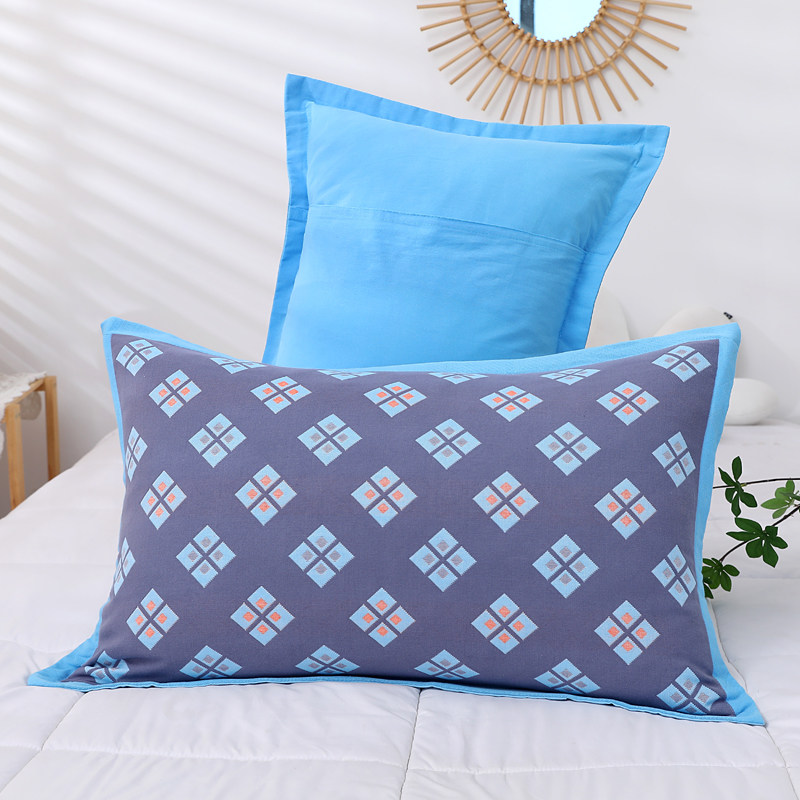 极速纯棉加厚加大成人枕芯套乳胶枕套枕J巾一对装纱布全棉儿童小