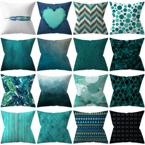 新品45*45cm Square Decosrative Throw Pillow Case Geometric S
