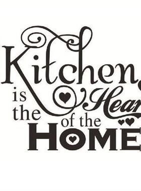 极速HOT SALE Vinyl Kitchen Rules Room DecNor Art Quote Wall