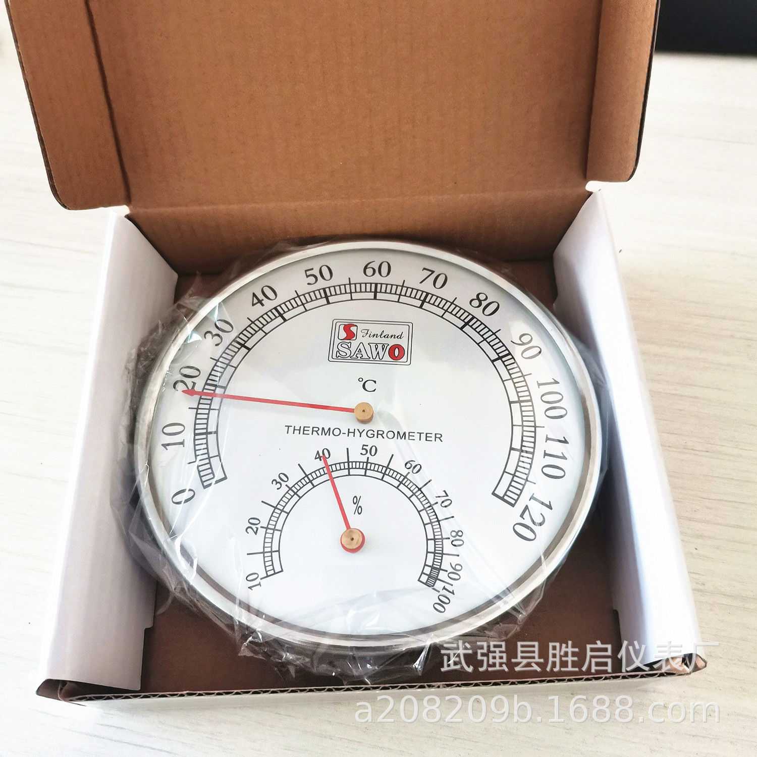桑拿房温湿度计浴室家用0-120度指针式温湿度计高温温度计湿度计图片
