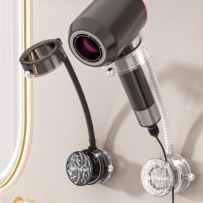 吸盘懒人吹风机支架免打孔浴室吹风筒置物架卫生间吹风机收纳挂架