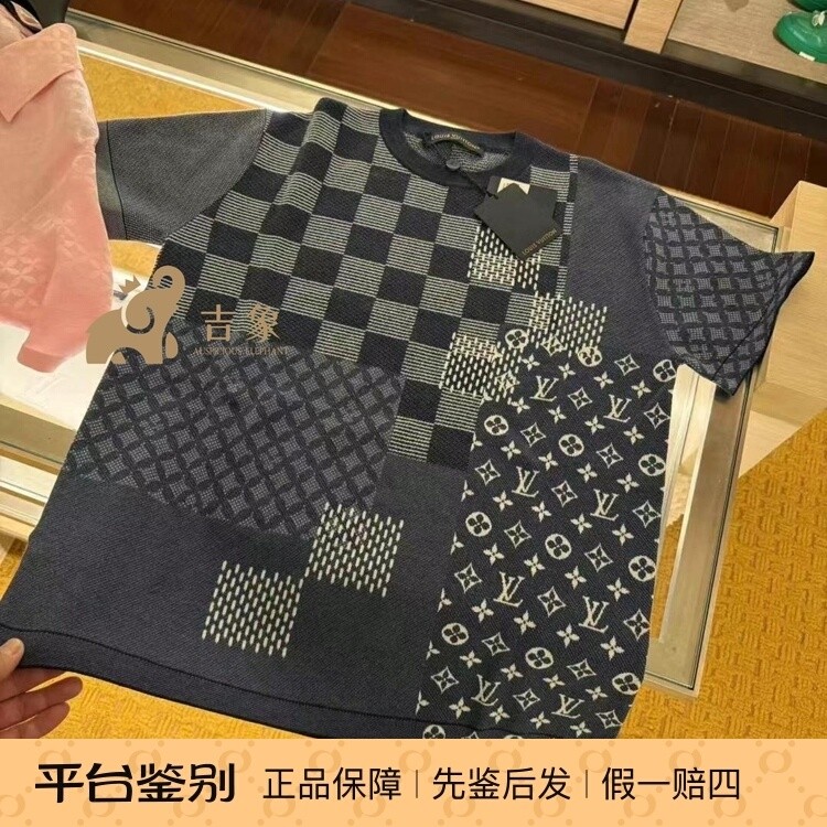 LV/路易威登2025新款男装针织短袖圆领衫1AIMBW