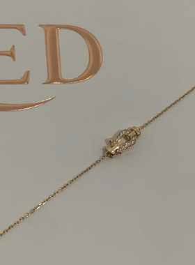 [国内现货]Fred斐登Force 10系列镶钻18K黄金女士钻石手链