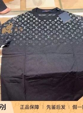 LV/路易威登2025新款男装棉质针织老花渐变短袖T 恤1AFBB2