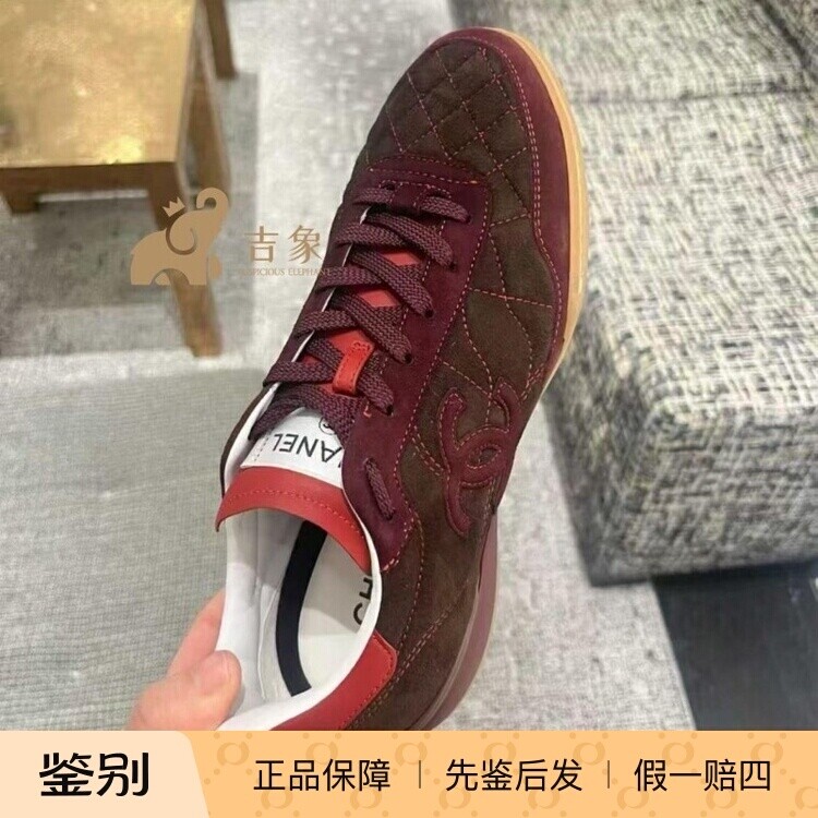 香奈儿26S新款女麂皮德训鞋