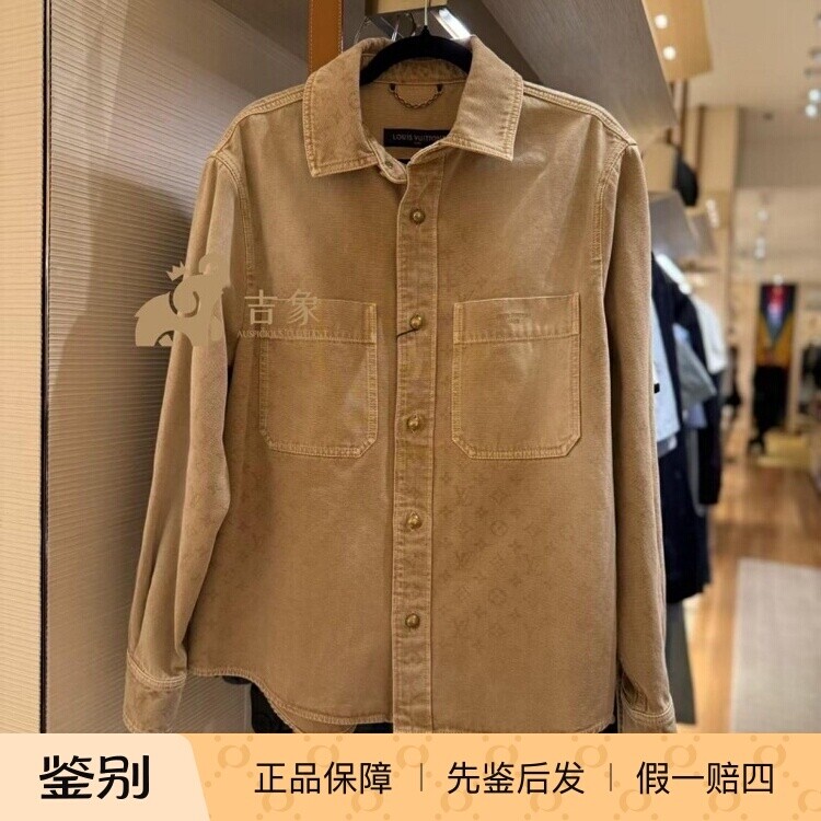 路易威登男士牛仔长袖衬衫新款
