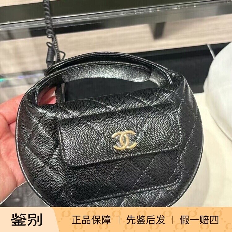 Chanel香奈儿25P新款黑金女包