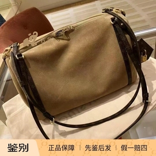 LV/路易威登2025新款女包浅棕色麂皮EXPRESS中号单肩斜挎包M26358
