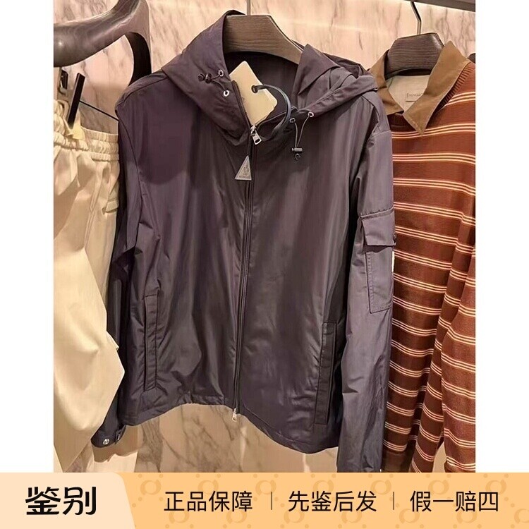 蒙口2026新款男装连帽风衣夹克