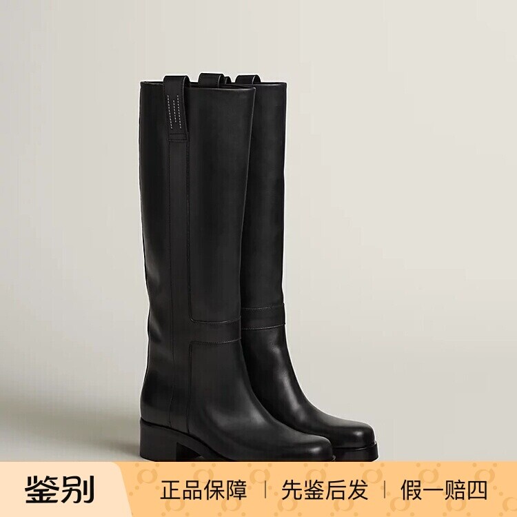 Hermes爱马仕新款黑色骑士靴