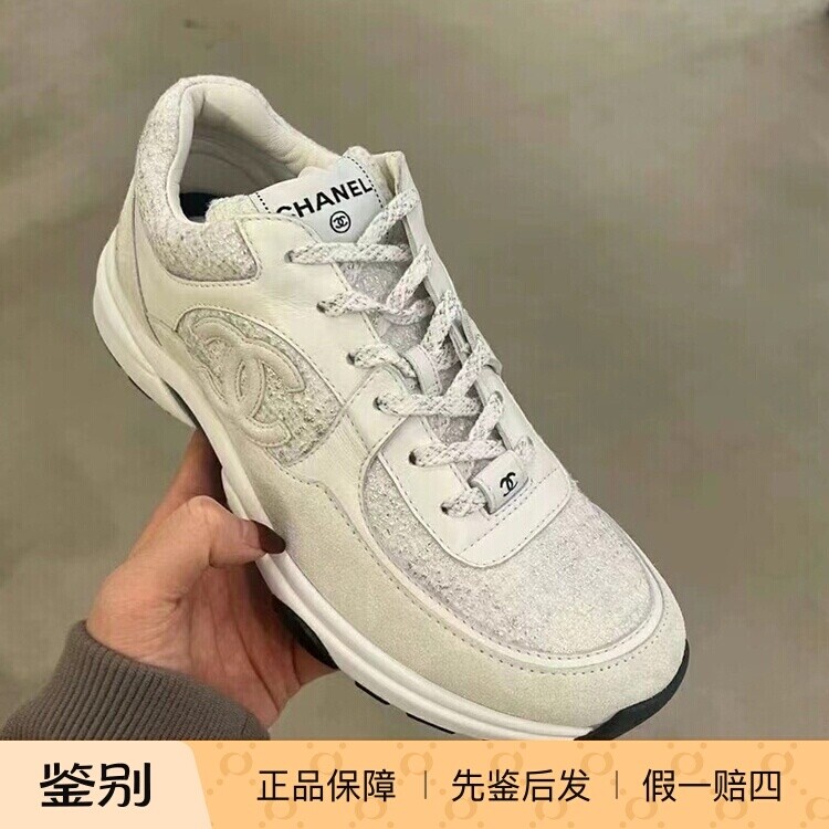 Chanel透气系带休闲运动鞋跑步鞋