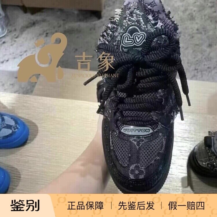 LV路易威登复古牛仔布运动鞋