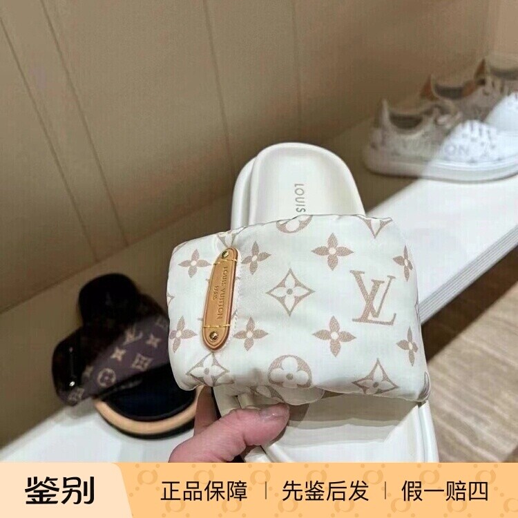 魔术贴平底凉拖LouisVuitton潮
