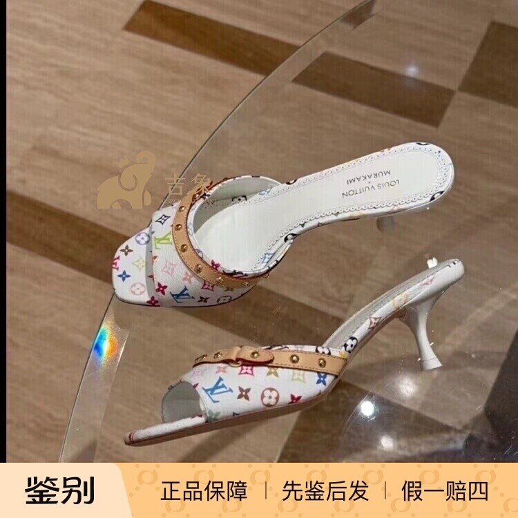 LV路易威登女士凉拖高跟鞋