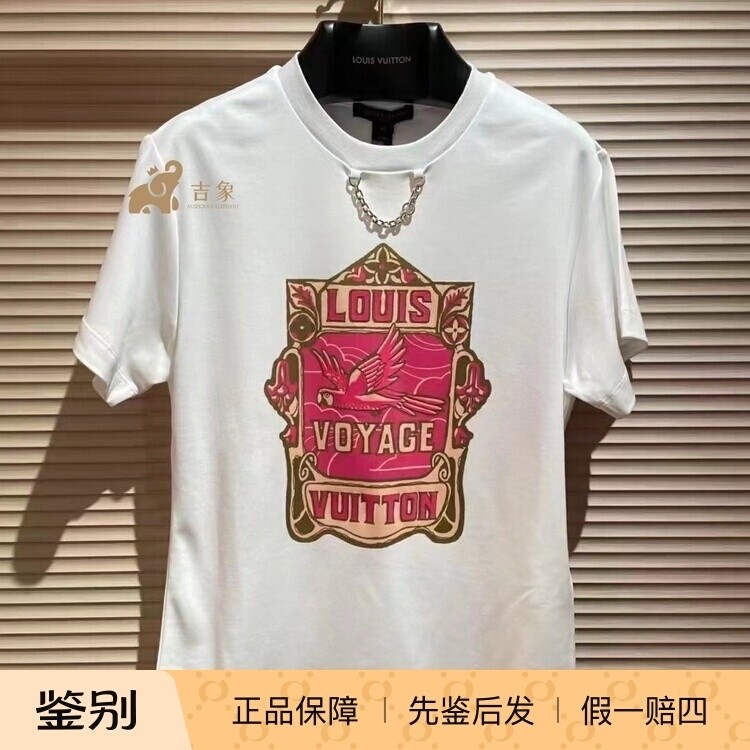 LV路易威登2025新款女装复古印花棉质短袖T恤1AHIT6