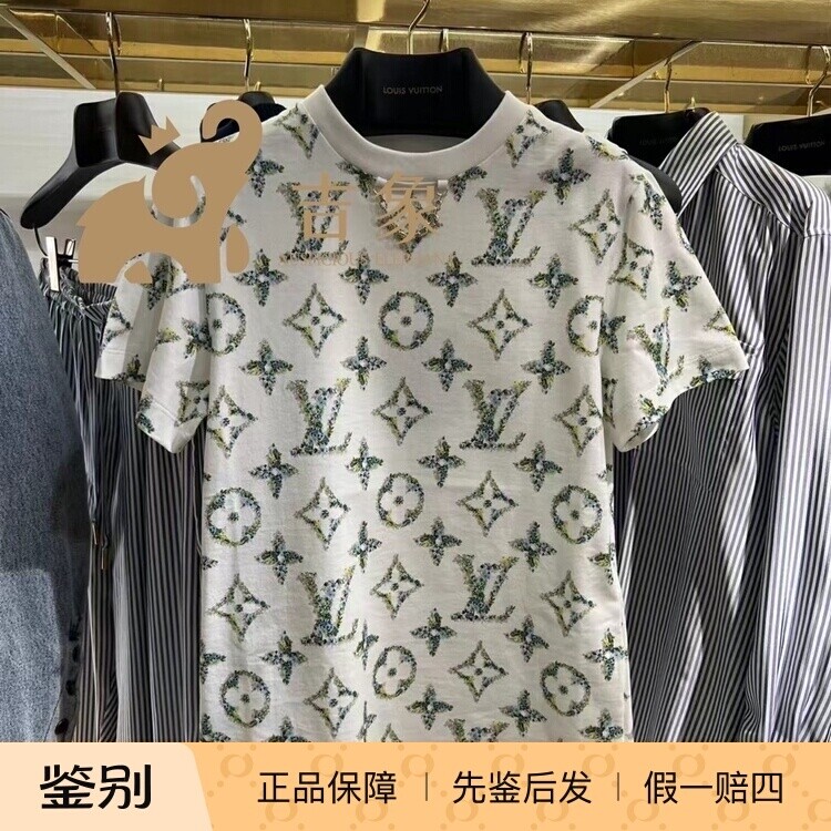 LV/路易威登2024新款女装MONOGRAM 花卉短袖 T 恤1AFGRS