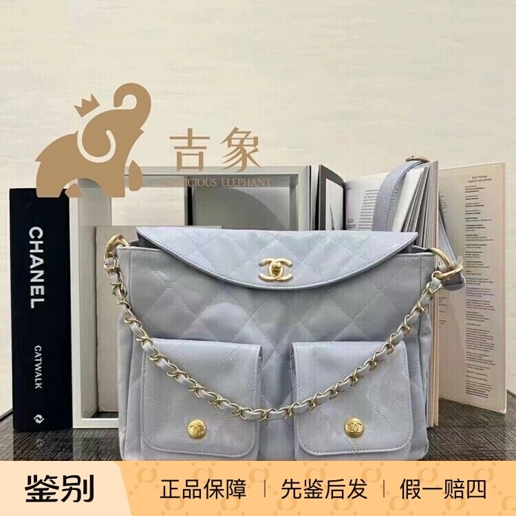 Chanel香奈儿24P金扣牛皮女包