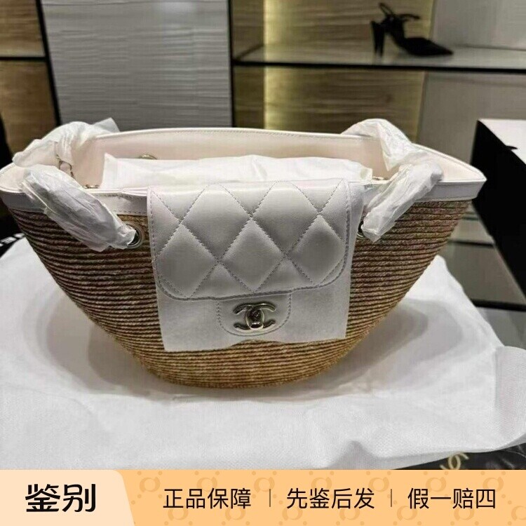 Chanel香奈儿新款草编沙滩包