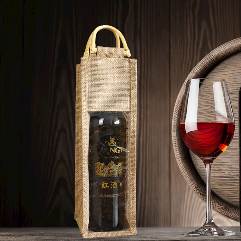 速发EQ4包红酒包装礼盒定 制酒袋葡礼酒无纺布萄品袋麻布F装袋洋