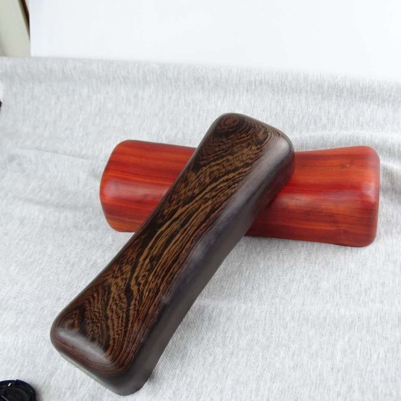 速发小翅木枕木实木黑檀睡枕红枕头鸡板凳按摩枕凉枕硬枕