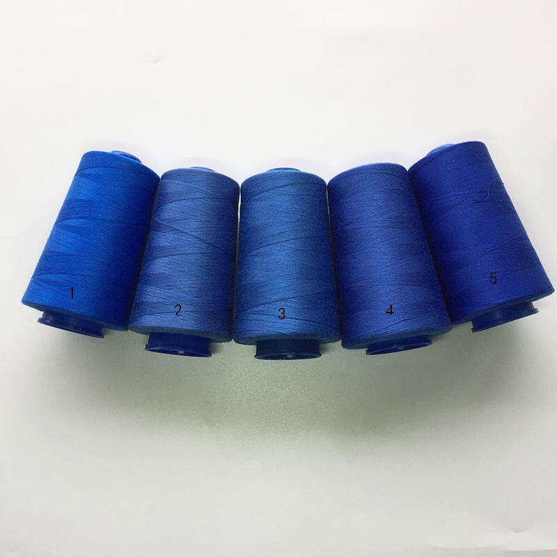 速发宝蓝色线深蓝色402聚酯纤维高速宝塔线藏青色家用大卷缝衣线