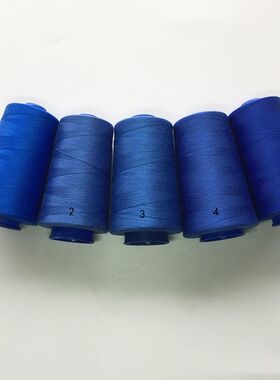 速发宝蓝色线深蓝色402聚酯纤维高速宝塔线藏青色家用大卷缝衣线