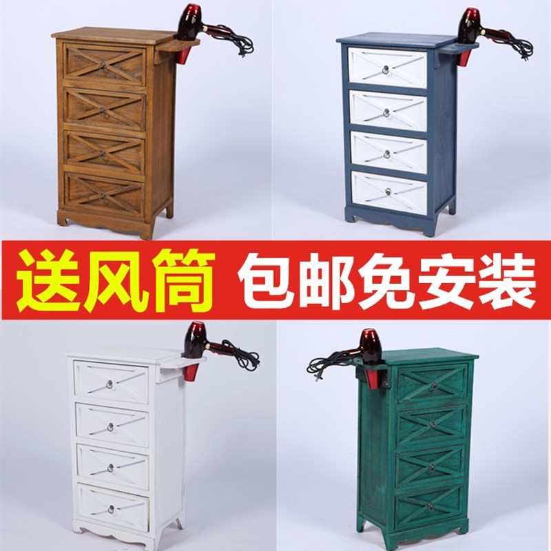 速发古木复实理发店工具柜美发子柜美发展示柜发廊镜台工具车