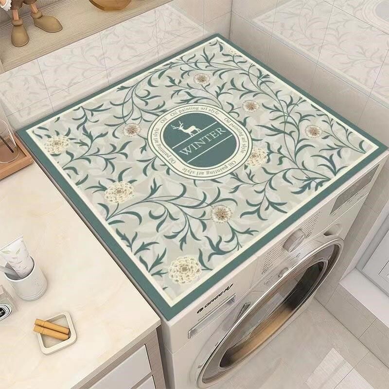 速发硅藻泥盖柜洗衣机盖垫床头用通布吸水防滑垫桌面冰箱防尘罩顶