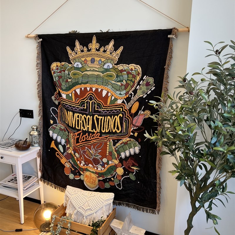 速发子ivers 影城藏收棉线纺织壁毯U挂毯沙发毯