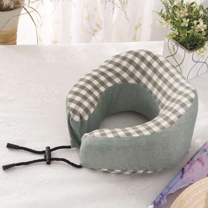 速发床趴趴枕院趴枕纯形枕头脸枕按摩床专用全棉U棉格子趴枕