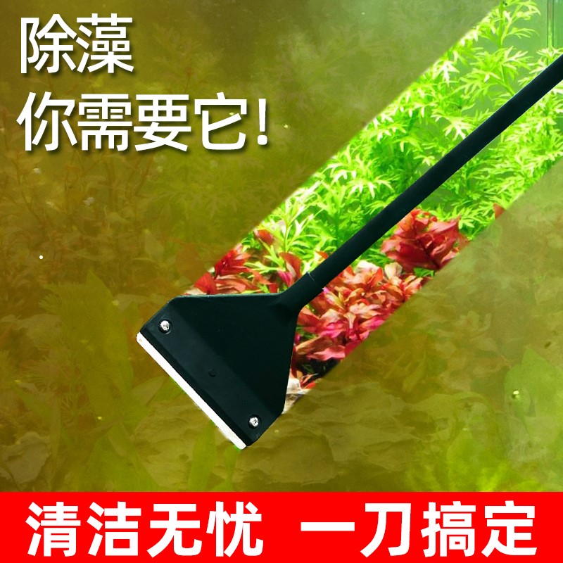 速发家鱼用缸清洗刷子刮子养鱼清洁工具刮壁藻刀藻藻水绿刮刀