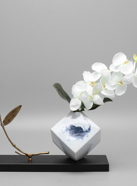 速发新中式创意家居客厅电视柜软关酒柜工艺品摆玄样板间件装饰品