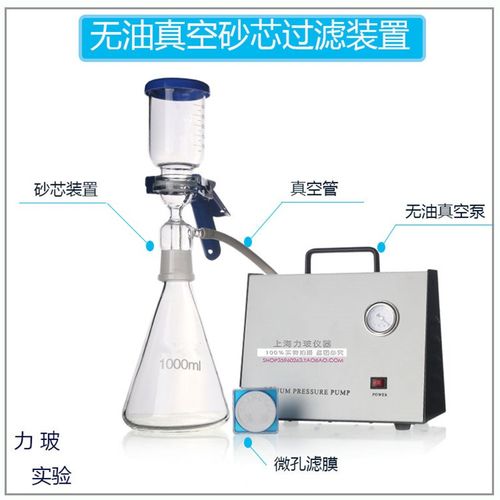 速发AP-01无油隔膜真空泵抽0空装置2000 000 5真00微生物砂芯过滤