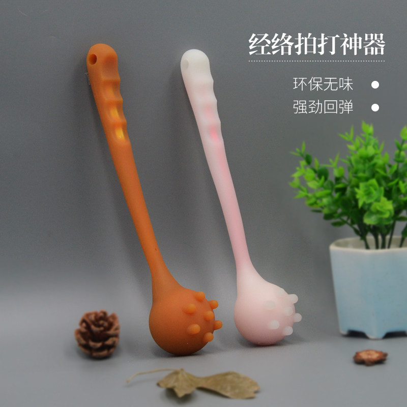 速发摩胶经络拍硅器按打锤手持式捶背敲打棒敲背肩捶肩颈锤子神器