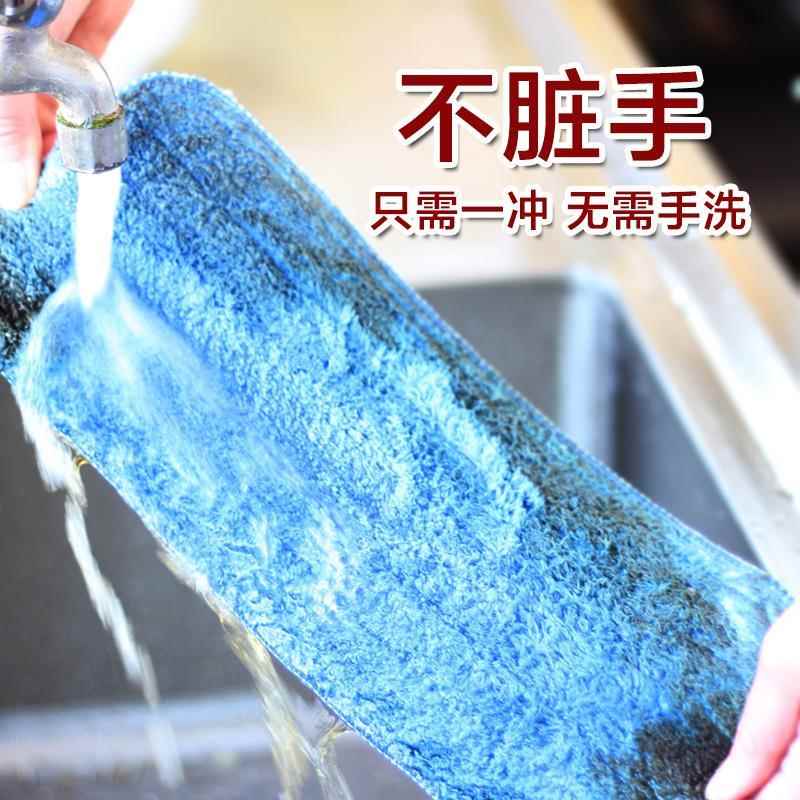 速发涤太太平板拖把 吸水布抛光布木地板地砖除尘拖懒人家用拖把