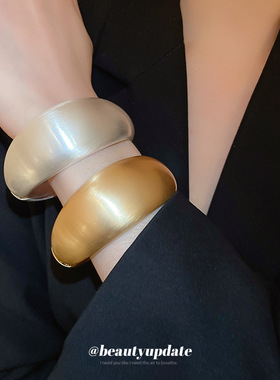 欧美拉丝可调节开口手镯时尚气质小众手环轻奢高级感手饰