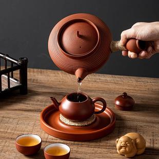 砂铫壶煮水壶家用户外功夫茶陶炭炉电炉 新围炉煮茶碳炭炉茶壶中式