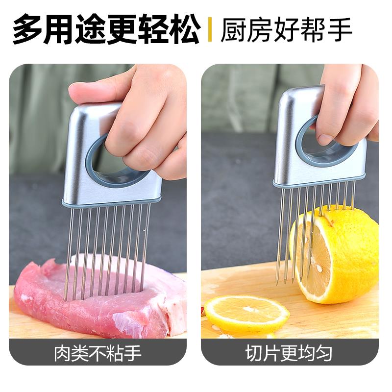 .304不锈钢牛排工具松肉锤子松肉针敲打家用扎孔断筋器扣肉插神器