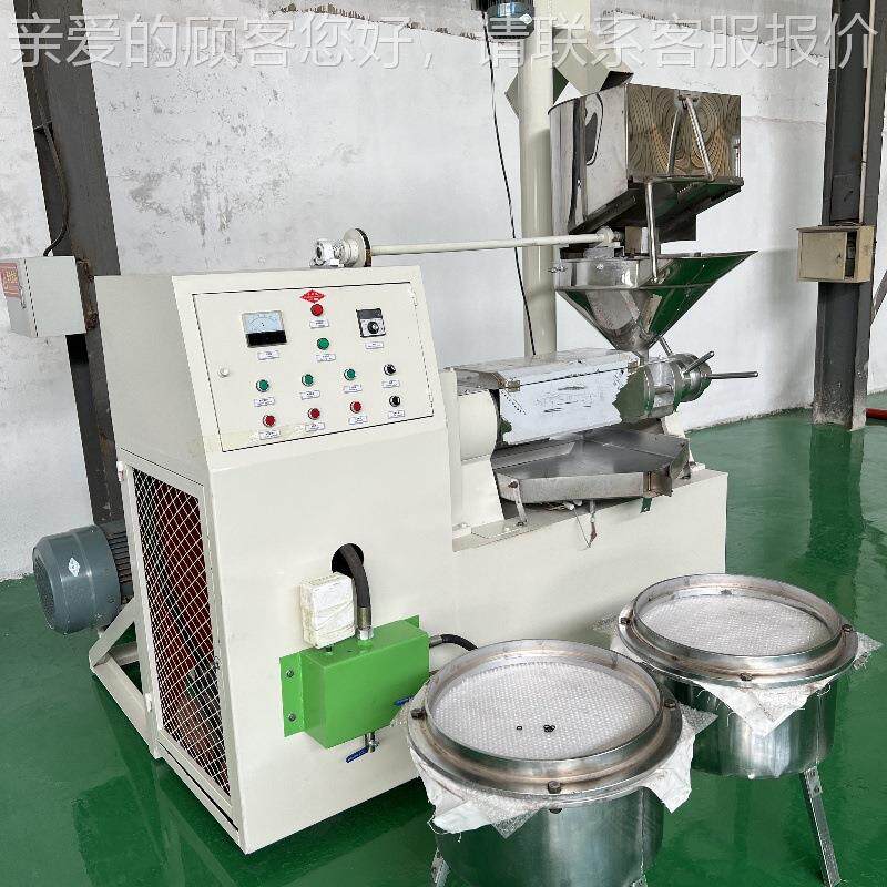 大型螺旋花生油榨油机125型棉籽胡麻榨油机 商用全自动蓖麻榨油机