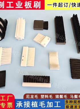 养殖笼刷PPVC工业平板刷木质硬毛尼龙丝耐磨耐高温毛刷软毛不掉毛