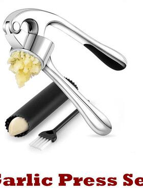 Garlic Press Set Garlic Mincer Tool Kitchen Gadgets