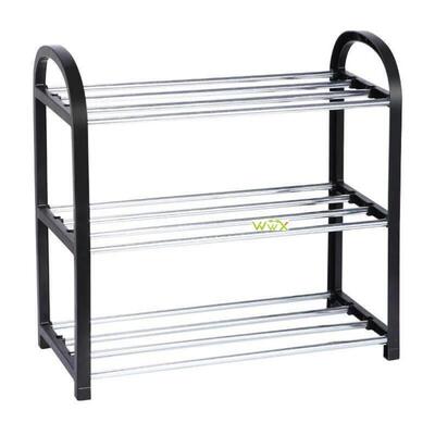 Shoe Rack Aluminum Metal Standing Shoe Rack DIY Shoes Shelf