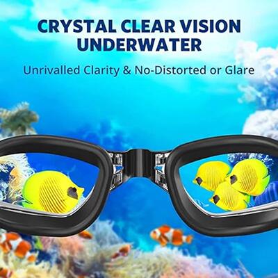 Professional Waterproof Swimming Goggles Anti-fog UV400 Lea