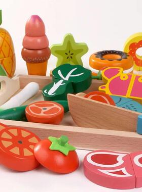Simulation Kitchen Pretend Toy Wooden Classic Game Montessor